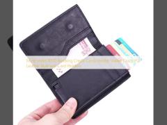 Multi-styles RFID Blocking Credit Cards Holder Wallet Crazy PU Leather Business Card Holders