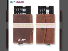 Lightweight PU Leather Money Clip Credit Card Holder Wallet for Men Package Weight 0.1kg