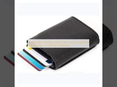 Lightweight Aluminum Metal Card Case for Business Antimagnetic Credit Card Protection