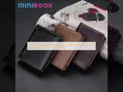Trifold PU Leather Men‘s Purse Series Men‘s Wallets with Zipper Buckle and Coin Pocket