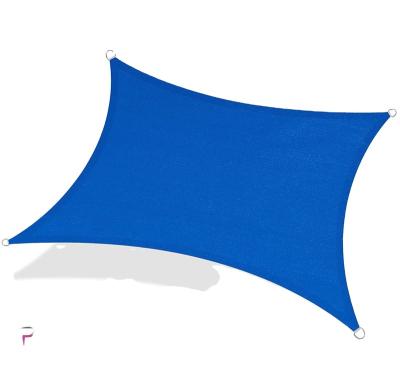 China Outdoor Used 130g PE Sand Rectangle Sun Shade Sail UV Block For Outdoor Patio Garden for sale