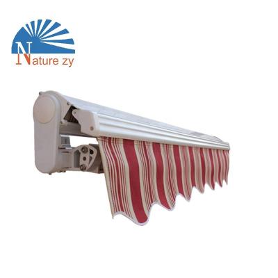 China Garden Sunshade Cassette Semi Automic Door Retractable Porch Awning For Terrace for sale