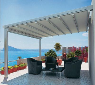 China Outdoor use pergola bioclimatica retractable gazebo for sale