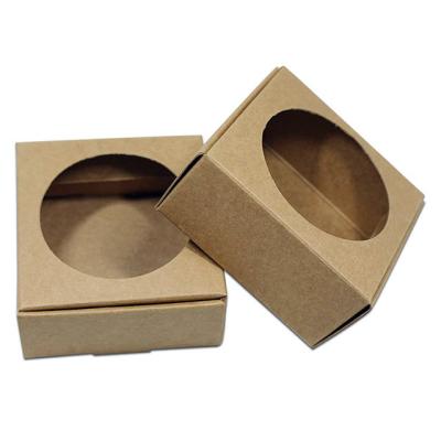 China Recycled Materials Factory Custom Size Collapsible Eco Friendly Recyclable Coated Kraft Paper Packaging Boxes With Triangle Divider for sale