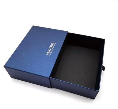 China Recycled Materials Printing Shoes Drawer Cardboard Custom Black Paper Box for sale