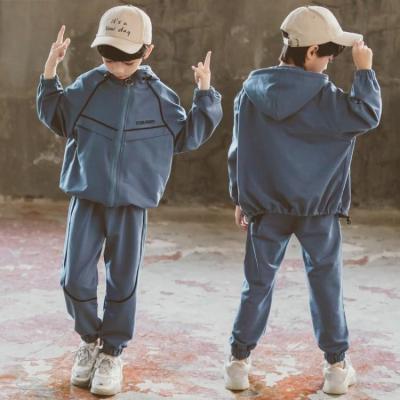 China Spring Children's New Fashion Casual Clothing 2020 Boys Sports Suit Two Piece Set for sale