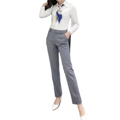 China QUICK DRY 2 Piece Set Custom Women Business Wear Shirt And Pants for sale