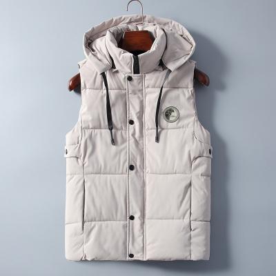 China Autumn Winter Vest Coat Men Breathable Down Vest Cotton Sleeveless Warm Thick Vest for sale