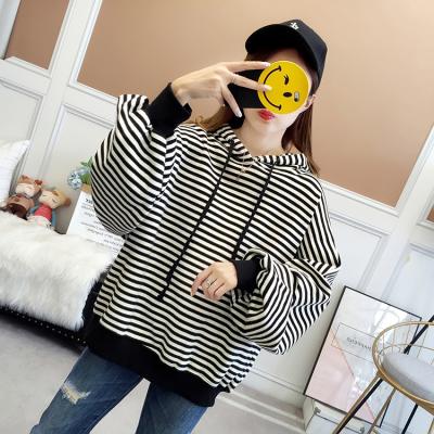 China Wholesale Custom Spring Autumn Strip Hoodies Sports Casual Anti-wrinkle Tops Hoodies for sale