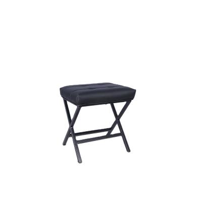 China Other Cost-effective Black Leather Hot-selling And Black Lacquered Durable Small Stool for sale