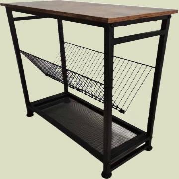 China Other Cheap Modern Style Materials Metal Leg Wood Table Coffee Magazine Table Suitable For Home Use for sale