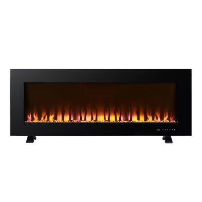 China Hotel 48 Inch Wall Mounted Fireplace With Backlight for sale