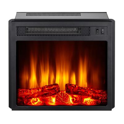 China New Hotel Good Design Easy Operate 18 Inch Built-In Electric Fireplace Heater for sale