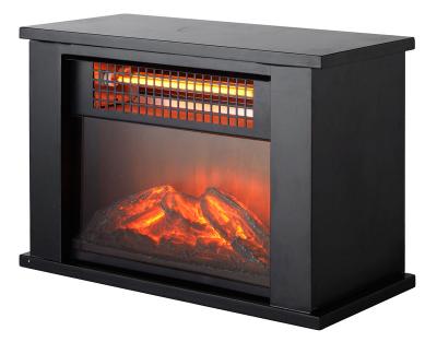 China Hotel 750W ETL Certified Wooden Cabinet Quartz Electric Infrared Fireplace (TF-1313W) for sale