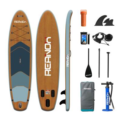 China Enjoy a wonderful surfing experience 2021 inflatable stand up paddleboard wooden isup sup boards inflatable paddle board stand up paddle board motor for sale