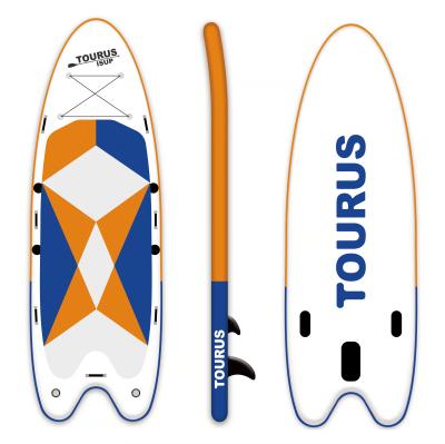 China Enjoy 2021 Wonderful Surfing Newcomer SUP Experience Board Inflatable Wooden Paddle Board Transparent Clear Paddle Board for sale