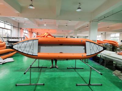 China Enjoy wonderful surfing experience pvc materia 1-2 person inflatable fishing canoe / kayak for sale