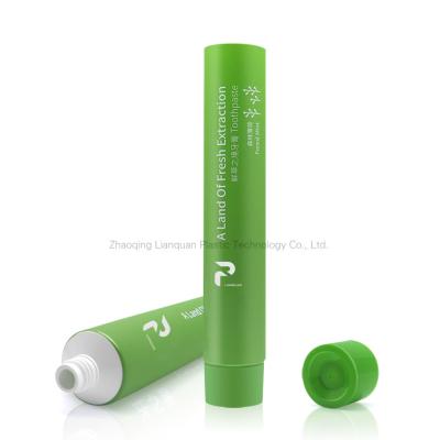 China Personal Skin Care Packaging Customized Packaging Green Toothpaste PE Tube Squeeze Empty Tubes Sleeve for sale