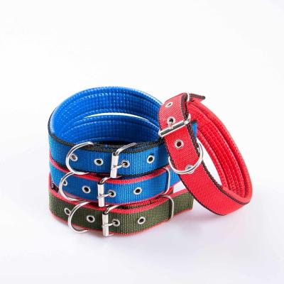 China Adjustable Pet Dog Collar Soft Nylon Stocked Collar for sale