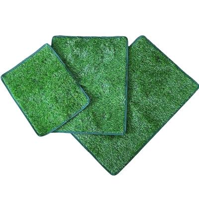 China Viable Indoor/Outdoor Potty Trainer Pee PadsTurf Replacement Dog Pet Toilet Tray Grass Mat For Puppy Use for sale