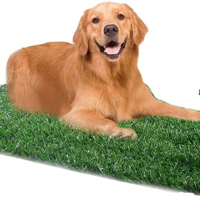 China Viable Green Deep Clean Pet Toilet Lawn Mat Pet Potty Dog Toilet Grass Pad Training Pet Toilet for sale