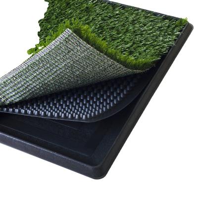 China Viable Artificial Grass Bathroom Mat for Portable Pet Potty Training Pee Dog Puppy Indoor Toilet Puppies and Small Pets Potty Trainer for sale