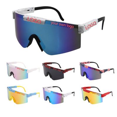 China Custom Logo Sports Sunglasses 2023 Cost-Effective Outdoor Bike Bicycle Cycling Driving Running UV400 PC Sport Windproof Sunglasses for sale