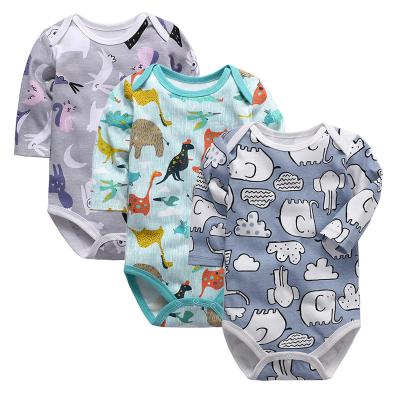 China Spring Autumn Long Sleeve RTS Long Sleeve Rompers Baby Use Girl's Wholesale Sheer Infant Overalls Boy's Cotton One-Piece Outfits for sale