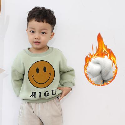 China New 2021 autumn and winter children's clothing fleeces hoodie cotton breathable wholesale bulk organic 100% organic kids clothes for sale