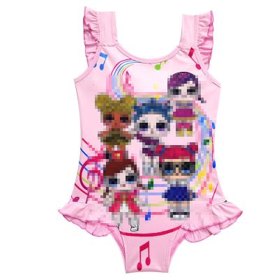 China Cartoon Pattern Beachtime Viable Swimwear For Girls Swim Clothes New Kids Girls Swimwear for sale