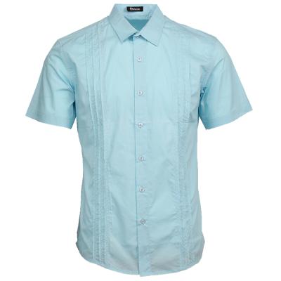 China Shinesia Men's Anti-Pilling Shirts Short Sleeve Embroidery Regular Fit Breathe Casual Business Fashion Plus Size Shirts for sale