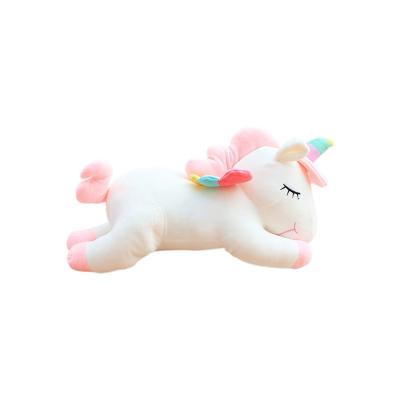 China Soft cute doll doll air purification car unicorn cartoon rainbow plush toy creative for sale