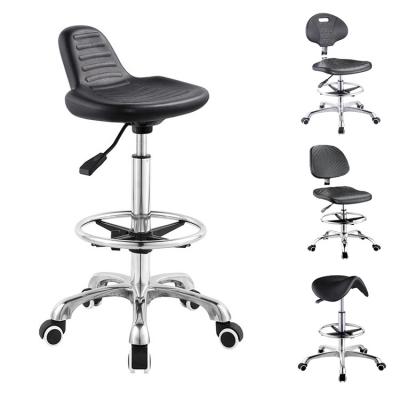 China Customized Durable SDU PU Chair ESD Lab Stool for Hospital Dentist Workshop Lab Fireproof Channelless Furniture for sale