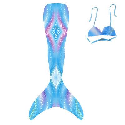 China Princess Ariel Kids Maid Tails Fancy Dress Swim Breathable Bikini Mermaid Tail Cosplay Costume Girl Set Swimsuit for sale