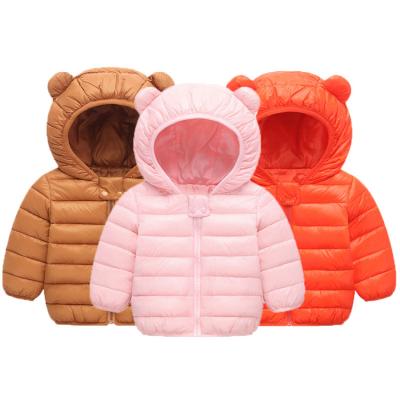 China Cute Anti-wrinkle Spring Babies Light Up Hooded Coat Boys Jacket With Ear for sale