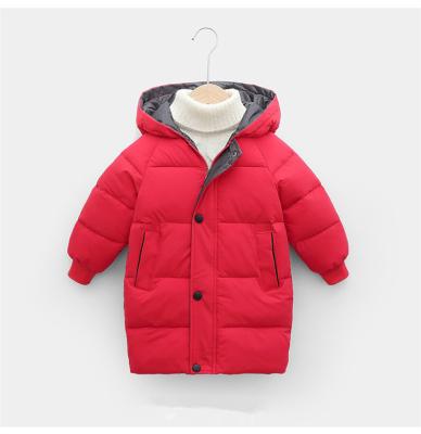 China Breathable Children Coats Parkas Thick Hooded Long Winter Children's Jackets Warm Boys for sale