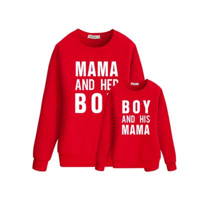 China Fashion Outfits Parent-child Long Sleeve Cotton Long Lasting Hot Selling Matching T-shirts Printing Clothing Mommy And Me Sportswear for sale