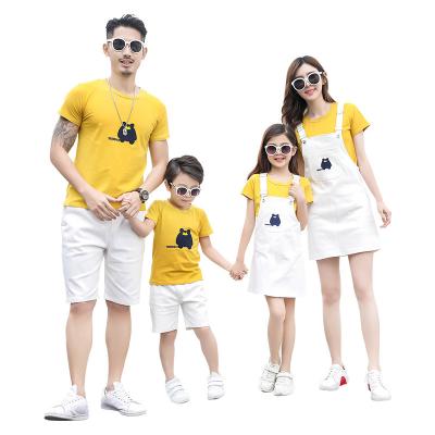 China Mommy and Me Summer Clothing Anti-Shrink Cool Family Matching Set of Dresses Teams Dress Jumpsuits for sale