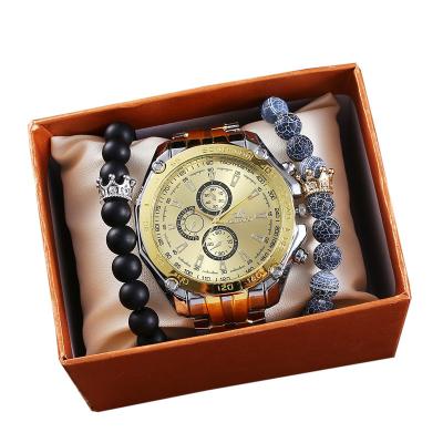 China 3pcs Men Watch Alloy Limited Edition Vintage Analog Watch Fashion Sport Man Watch Waterproof Free Shipping Antique Gift Set cd032 for sale