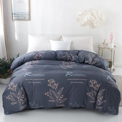 China Luxury Cool Pure Soft Frosted Edge Cotton Small Comforter Sets Wholesale Designer Comforter Bedding Sets for sale