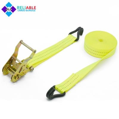 China Doing Cargo Lashing Tie Down 1.5 Inch 2000kgs Heavy Duty Tie Down Straps Cargo Lashing Straps Tensioning Ratchet Straps for sale