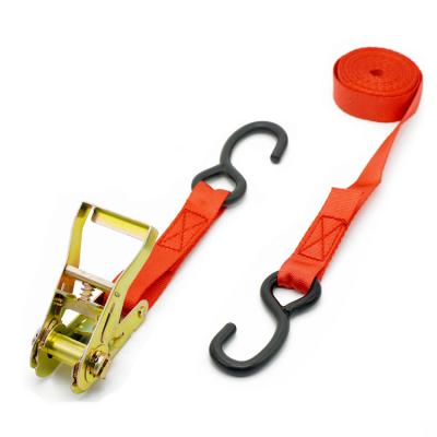 China Transportation.moving.shipping.storage tie down 3 meter x 25 mm recovery truck trailer ratchet ties down for sale