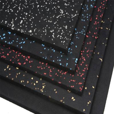 China Sports Center Gym Floor Commercial Home Fitness Damping Exercise Gym Flooring Rubber Mat for sale