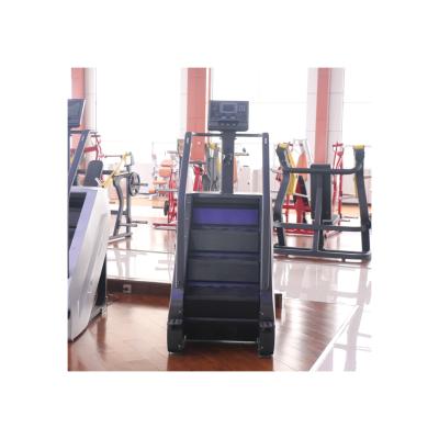 China Universal cheap hot sale gym 1450*880*2140 fitness machine good quality steel stair climber with touch screen for sale