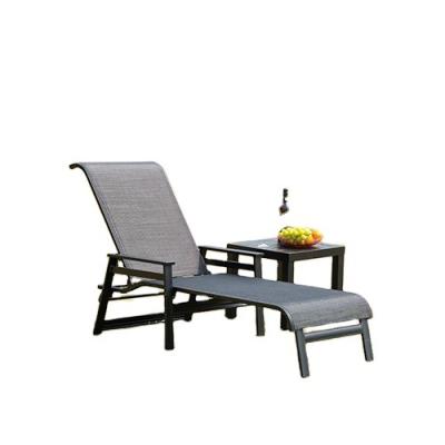 China Hot Selling Modern Rattan Daybed Garden Patio Pool Cabriolet Lounge Set Aluminum Outdoor Sun Loungers Furniture For Restaurant for sale