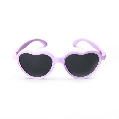 China Creative heart-shaped glass fashion sunglasses trend cartoon child cute sunglasses for sale