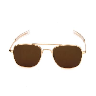 China Fashion Designer Vintage Yellow Lens Mens Metal Polarized Sunglasses Gelbe Custom Sonnenbrille Sonnenbrille for sale