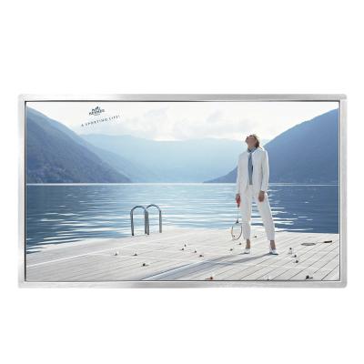 China 43 Inch Indoor Touch Screen Indoor Floor Standing Advertising Player Led Display Video With USB for sale