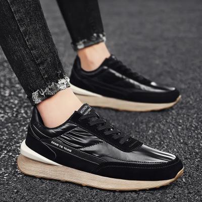 China Damping 2021 German casual shoes the latest trend lace factory direct black waterproof shoes men's walking sports shoes for sale