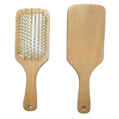 China For Wooden Home Factory Hot Sales Wooden Hair Cushion Paddle Paddle Hot Use Style Hair Brush Comb for sale